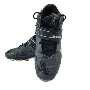 Nike Trout Sports Performance 27 Baseball Cleats, Youth 5.5, Black&White, EUC